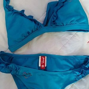Blue bikini